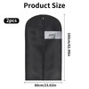 YSDINK 2 PCS Breathable Garment Bags with Zipper, Dustproof and
