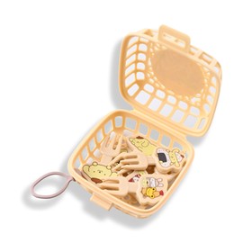 San-rio Food Picks - Toothpicks for Appetizers - Durable Plastic Decorative Toppers - Add Fun to Bento Boxes, Lunch & Party Snacks (Pompom-Puin 6pcs + Case Set)