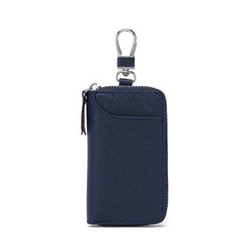 LTLSZRN Key Case for Car Keys, Key Bag, Key Case, Leather Key Case, Key Case, Key Case, Key Fob, Small Purse, Women's Key Bag, navy