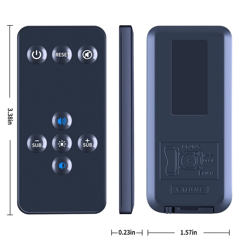 GOUYESHO Replacement Remote Control Compatible with Trust Gaming GXT 629