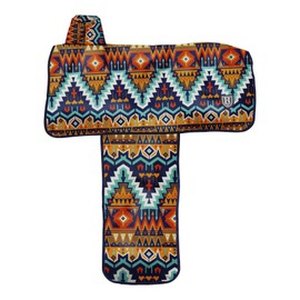 Harrison Howard Sturdy Waterproof Western Saddle Cover with Stylish Prints That Stand Out Keep Your Saddle in Pristine Condition Perfect for Showing or Riding Events-Tribal Vibe