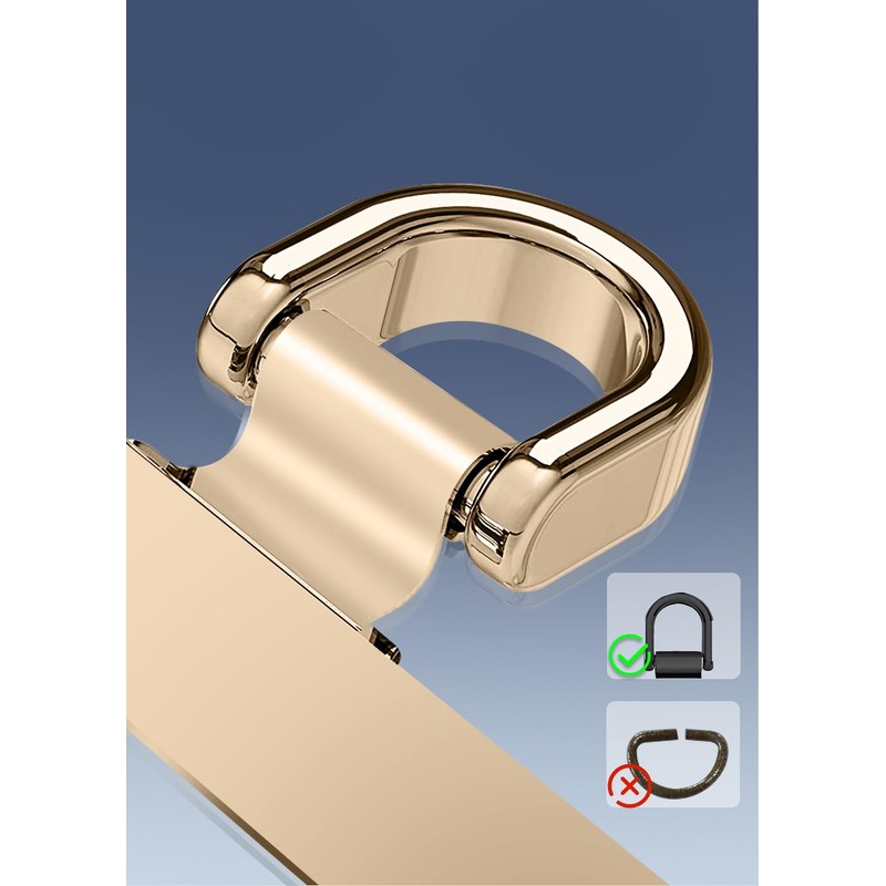 ZXZone Metal Phone Tether Tab, Double Buckle, Anti-Scratch, Metal PhonePatch,