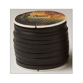Tandy Leather Kodiak Lace 1/4" x 36 ft (6 mm x 10.9 m) Black 5076-01