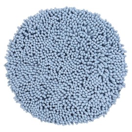 PANA Chenille Bath Mat Round in Various Colours • Bath Mat Made of Soft Fibres • Absorbent and Washable • Shower Mat Diameter 56 cm • Colour: Light Blue
