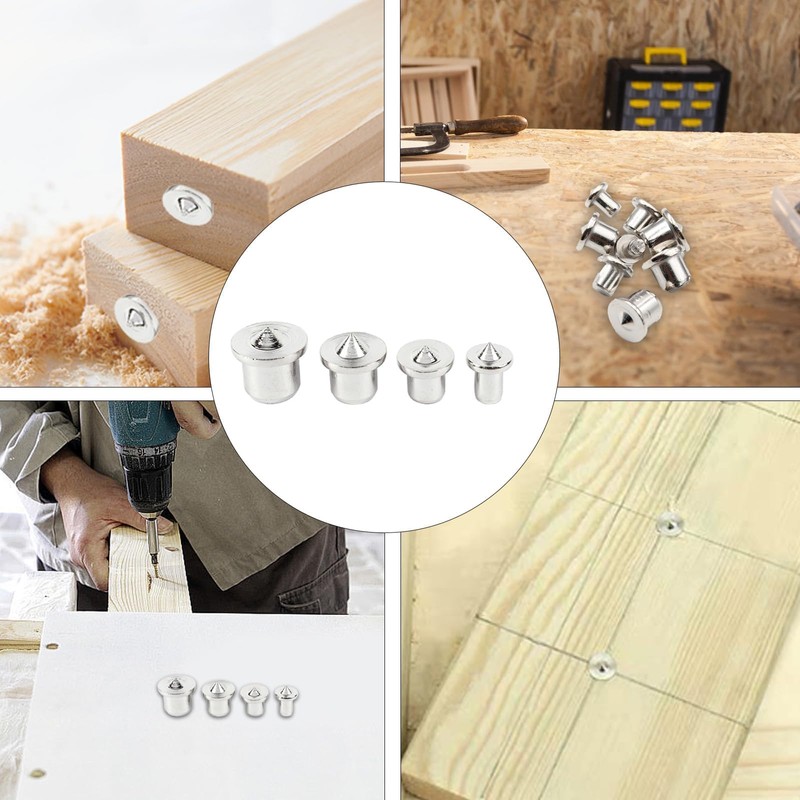Oiieco 28-Piece Dowel Centring Point Set, Dowel Centring Tips, Dowel