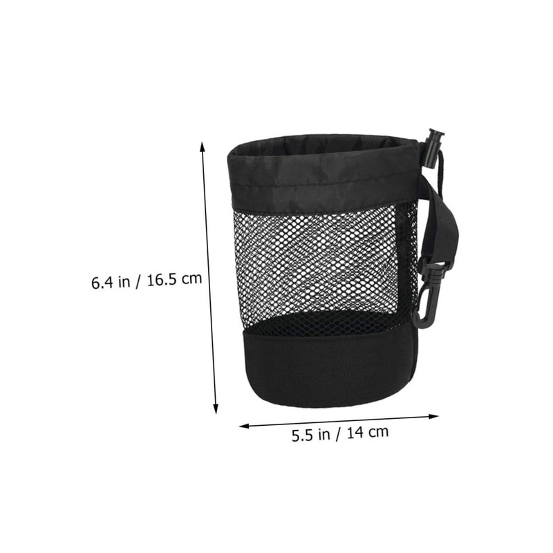 Abaodam Tennis Ball Mesh Pouch Durable Drawstring Storage Bag for