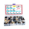 RICHERI 40Pcs Electric Motor Carbon Brushes 10 Different Sizes for
