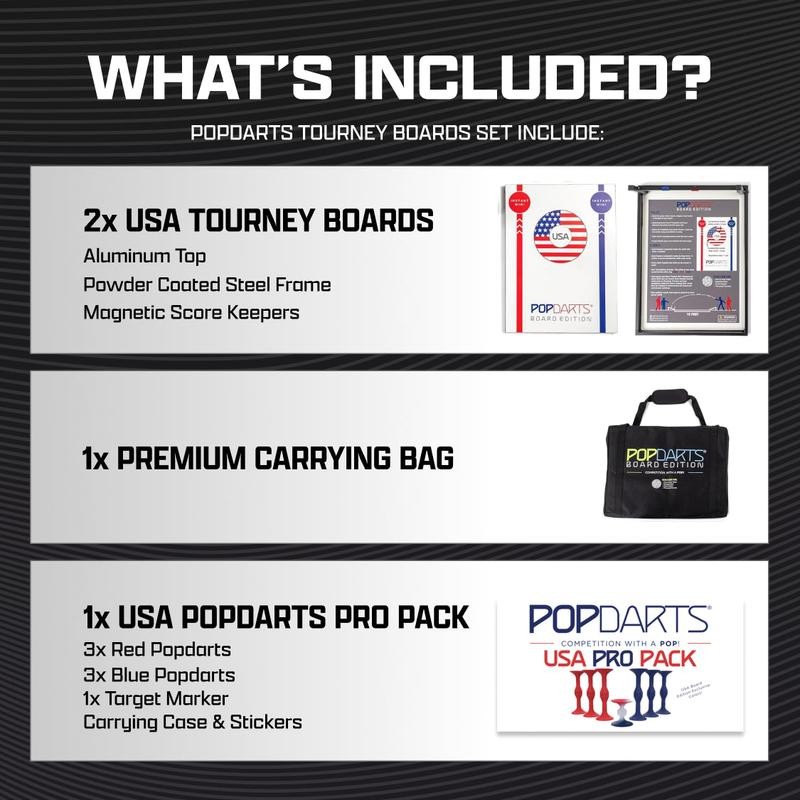 Popdarts Tourney Boards Set - Color: USA
