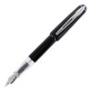 Waterman Kultur Fountain Pen, Black with Chrome Trim, Fine Nib