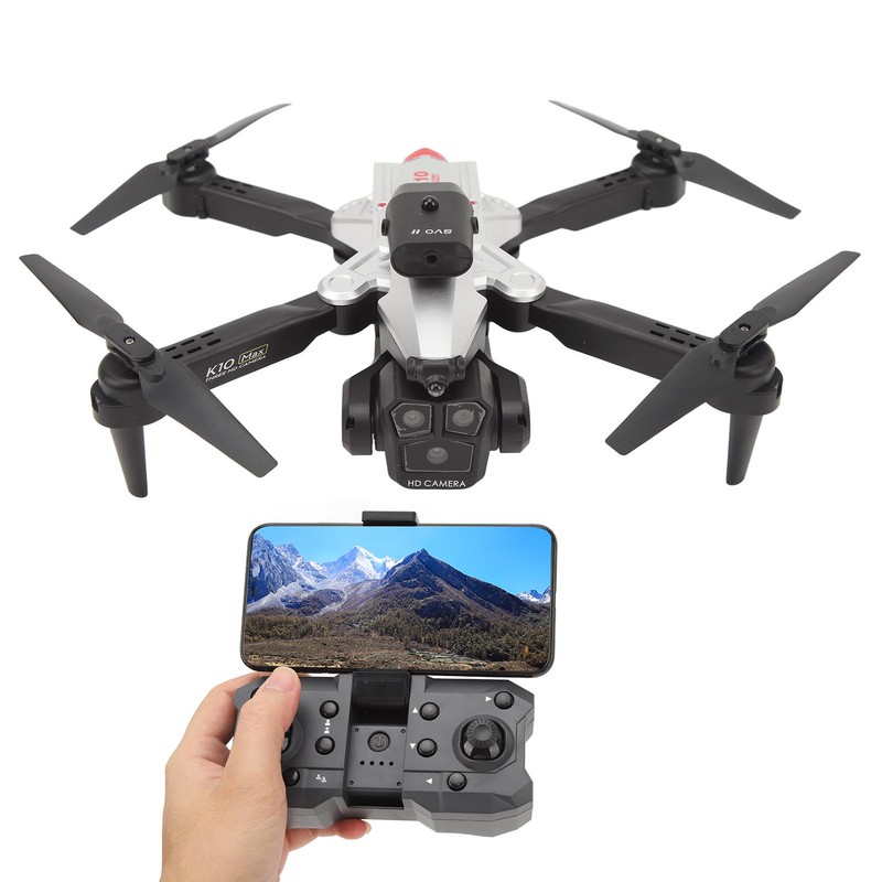 K10MAX Drone 4K HD 3 Lens Obstacle Avoid Optical Flow
