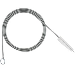 Flexible Drain Brush,Extra Long Pipe Tube Cleaner Fridge Flexible Drain Brush Skinny Tube Spiral Cleaning Brush Drinking Straw Cleaner,Nylon Cleaner Double Ended Elastic Hose Pipe 60-inch 2 PCS