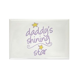 CafePress Daddys Shining Star Magnets Rectangle Magnet, 2"x3" Refrigerator Magnet (10 pack)