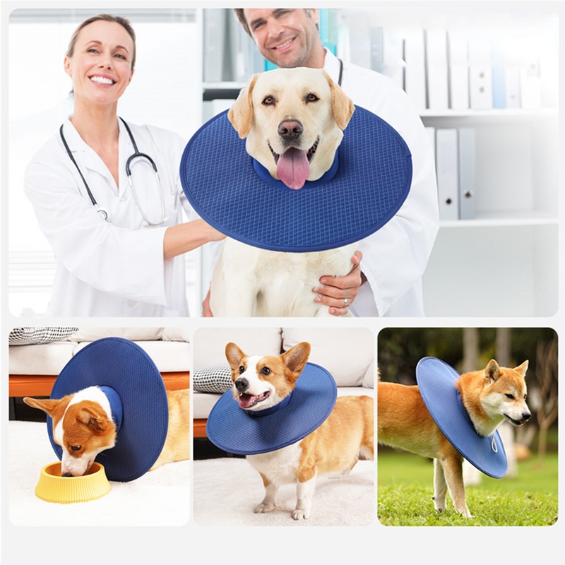Dog Cone Collar Multipurpose Breathable Mesh Comfortable Prevents Licking Dog