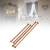 Pack of 4 Hanging Rods, Sandalwood Round Clothes Rail, Wooden