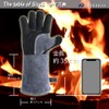 AMBER RAY Heat Resistant Gloves, Long Type, Camping Gloves, Bonfire,