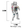 WEVENI Enamel Alloy Astronaut Brooches Pins For Women Girls Fashion