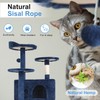 FDW Cat Tree 54in Cat Tower Multi-Level Durable Cat Scratching