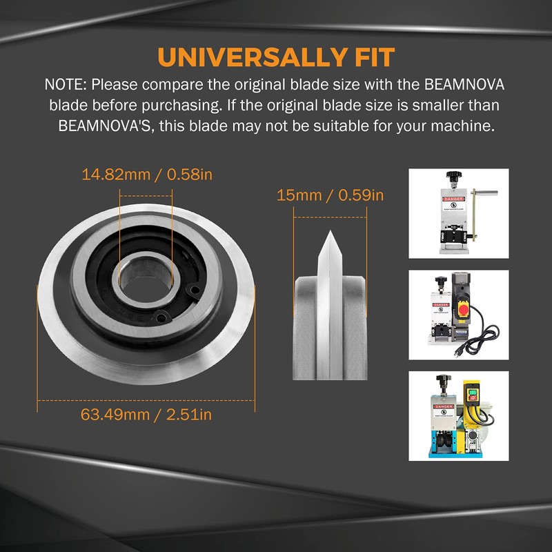BEAMNOVA Upgraded Replacement Blade for Copper Wire Stripping Machine Powered