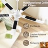 10Pcs Ceiling Fan Blade Filters Self Adhesive Rectangular Coconut Carbon