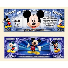 Anime Source Mickey Clubhouse Mouse Character Commemorative Novelty Bill with Semi Rigid Protector
