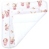 TupTam Baby Changing Mat with Cotton Cover Patterned Rabbit Pink