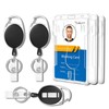 6 Retractable ID Card Holder Set with 3 Extendable Clips