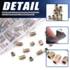 Glarks 134Pcs 1/4"-20 5/16"-18 Furniture Screw in Nut Threaded Inserts