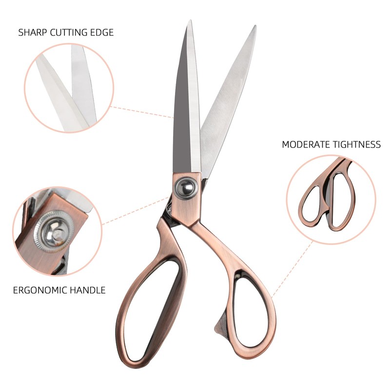 26.5 cm Dressmaking Scissors Fabric Scissors Large Professional Sewing Scissors