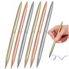Operitacx Ballpoint Pen Set 6 Pieces Metal Pens for Writing