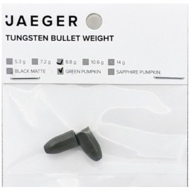 Jaeger Fishing Bulletbleie für Finesse Montagen Green Pumpkin Tungsten Bullet Weight, Gewicht/Inhalt:8.8g / 2 Stück