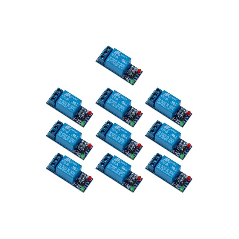10PCS 5V One Channel Relay Module with High Low Level