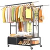 Raybee Clothes Racks for Hanging Clothes with Shelves 400LBS, Adjustable