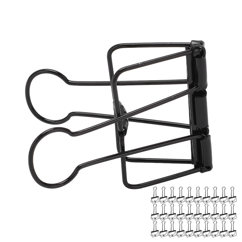 30Pcs Wire Binder Clips 2 Inch Hollow Out Strong Clamping