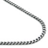 Titanium 4MM Curb Chain Link Necklace 20"