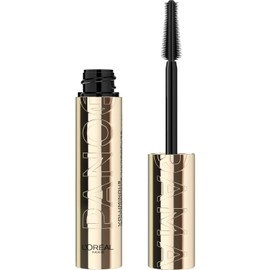 L'Oreal Paris Máscara Panorama Voluminosa, Máscara Voluminizante y Alargadora, Maquillaje Resistente al Agua y a las Manchas de Larga Duración, Negro, 0.33 Fl Oz