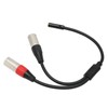 Dual XLR Male to 3.5mm Female Stereo Cable, Professional Balanced