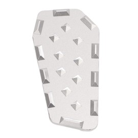 Foot Brake Lever Foot Pedal Enlargement, Wear-resistant Motorcycle Replacement Brake Extender (Silver)