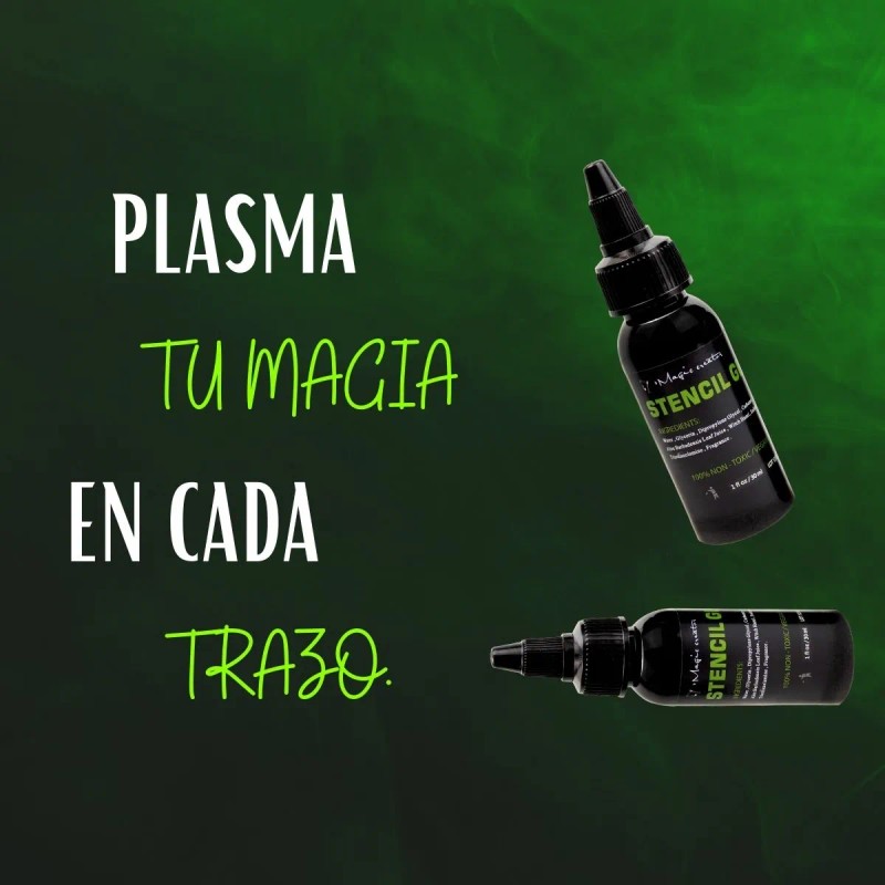 Kit Gel Hectografico Pega Stencil Para Tatuaje 5pzs Transfer