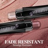 LUXAZA 10PCS Eyeshadow Stick,Shimmer And Matte Brown Metallic Eye Shadow
