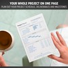 Project Planner Notepad - Project Management Organizer Desk Pad -