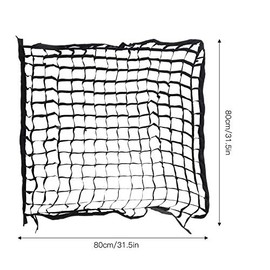 Softbox Grid, Softbox Cellular Grid 80x80cm Softbox Cellular Grid Mesh Softbox Beehive Grid con Sujetadores Gancho y Bucle Forro Rejilla de Panal Fotografía Honeycomb Grid para Fotografía en Estudio