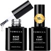 TOMICCA Gel Nail Top Coat & Base Coat 15ml 2-Piece