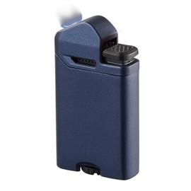 Visol Axis Torch Flat Flame Refillable Gas Butane Lighter, Fuel Window and Windproof Adjustable Flame (Shipped Without Butane)