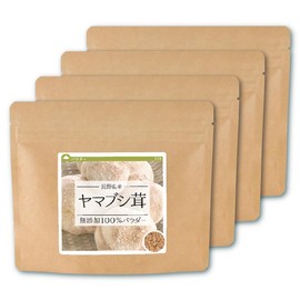 Health & Wild Grass Tea Center Yamabushi Mushroom (Made in Japan), Additive-free, 100% Powder, 3.5 oz (100 g) x 4 Packs