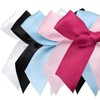 HUIYOULAI 50 Count Hot Pink Mini Satin Bows with Adhesive