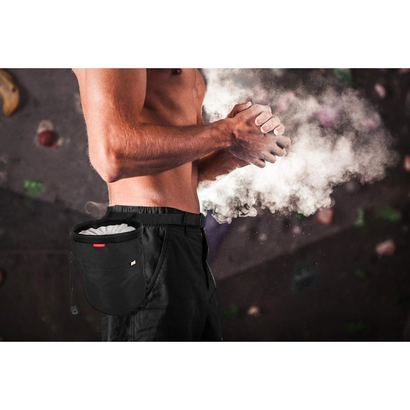 MoKo Chalk Bag Drawstring Waist Pouch Waist Attachment Tubular Shape