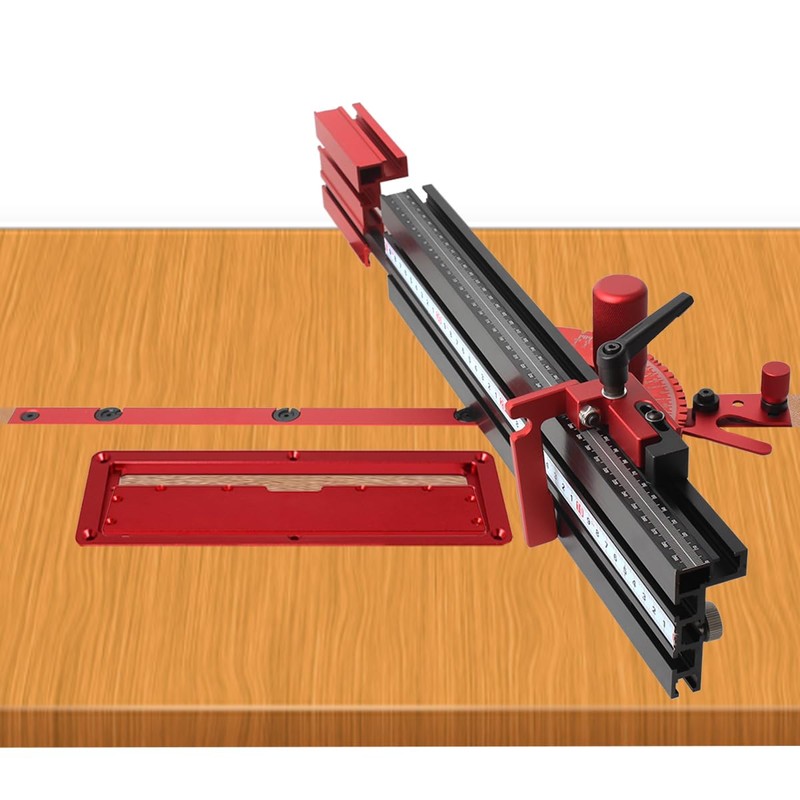 JCFANTS Precision Miter Gauge, Standard Slot 3/4'' x 3/8'', Aluminum
