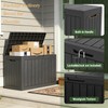 Outdoor Deck Storage Box, 50 Gallon Deck Box,Lockable Patio Storage