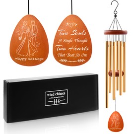 Wazzio Wedding Gifts for Couples 2025, Engagement Gifts, Wedding Wind Chimes Gift for Newly Engaged Couples Bride, Marriage Gift for Newlyweds