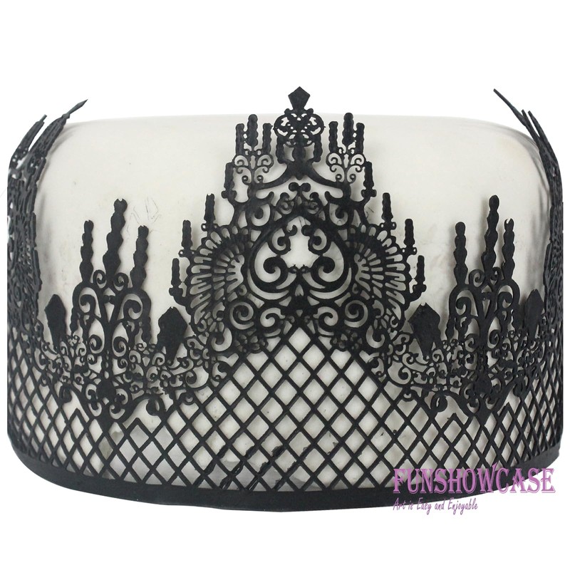 FUNSHOWCASE Large Pre-Made Ready to Use Edible Cake Lace Lattice